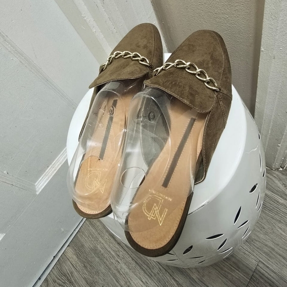 New Directions Suede Olive Green Clog Mules Sandal Women's Size 10 🌴 - Picture 9 of 9